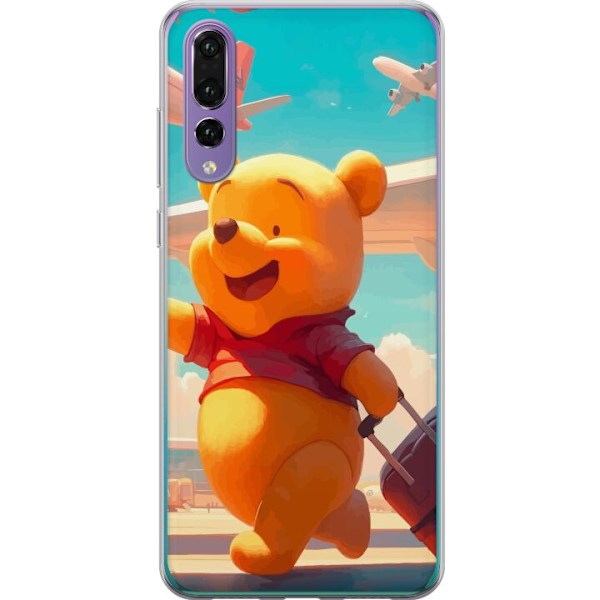 Huawei P20 Pro Genomskinligt Skal Nalle Puh Reser