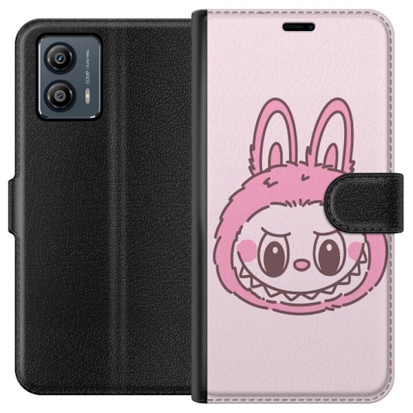 Motorola Moto G53 Lommeboketui Labubu Dyrekretsbunnyutgave