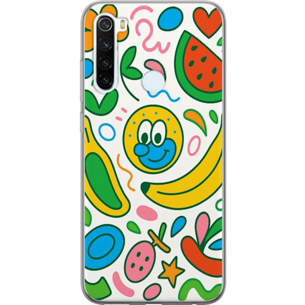 Xiaomi Redmi Note 8 Läpinäkyvä kuori Perhosverho