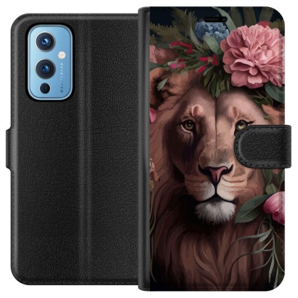 OnePlus 9 Lommeboketui Blomster løver