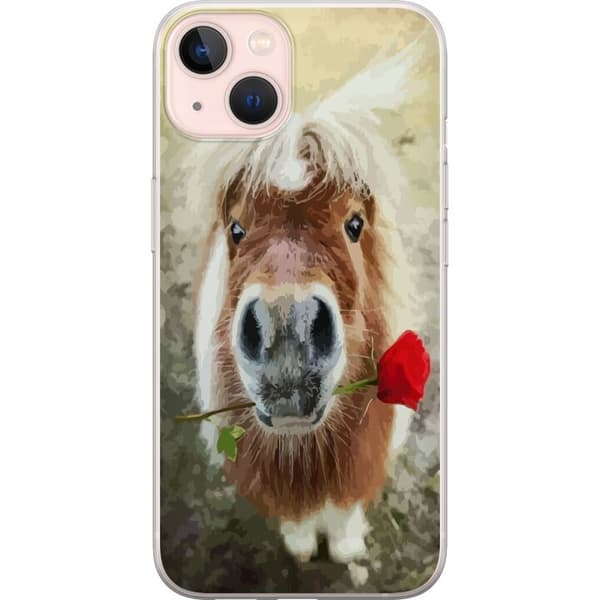 Yhteensopiva Puhelinkuori Apple iPhone 13 Poni kukkakimpullaan