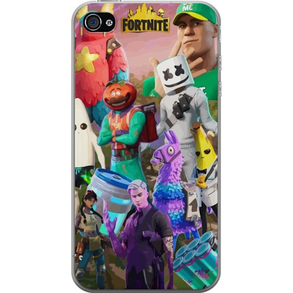 Apple iPhone 4s Läpinäkyvä kuori Fortnite