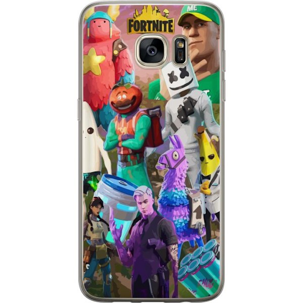 Samsung Galaxy S7 edge Genomskinligt Skal Fortnite