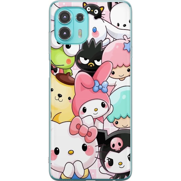 Motorola Edge 20 Lite Läpinäkyvä kuori Kawaii Sanrio Crew
