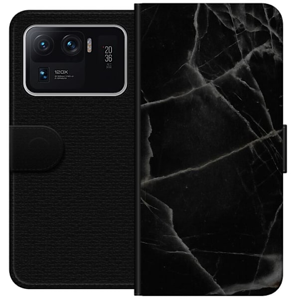 Xiaomi Mi 11 Ultra Tegnebogsetui Sort marmor