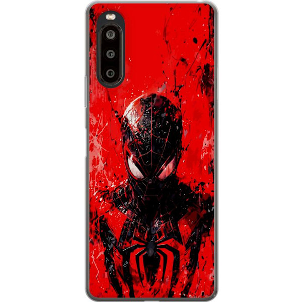 Sony Xperia 10 II Gennemsigtig cover Spider Man