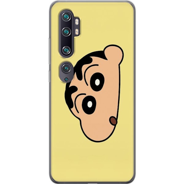 Xiaomi Mi Note 10 Gjennomsiktig deksel Peeking Shinchan