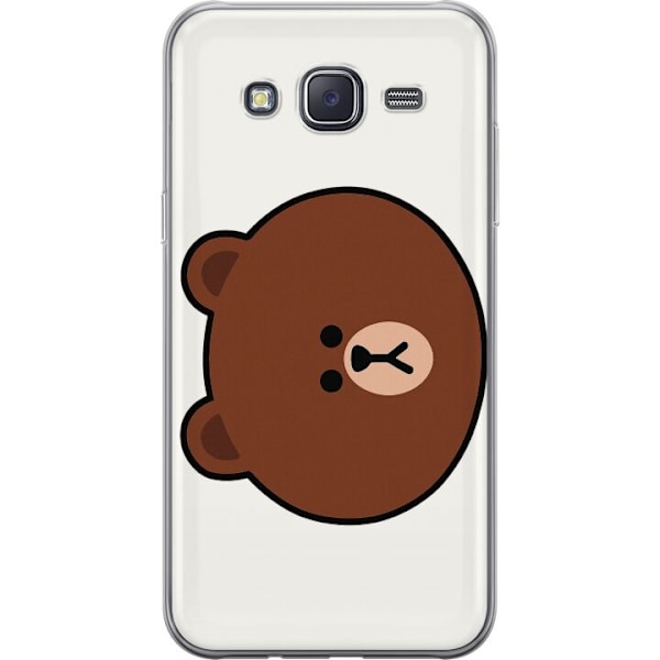 Samsung Galaxy J5 Läpinäkyvä kuori line friends brown