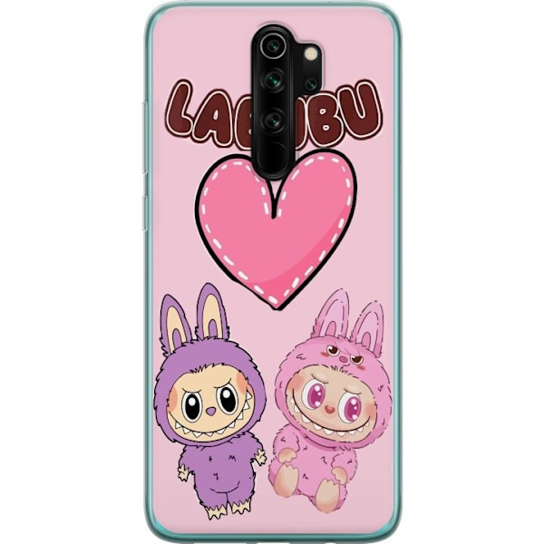 Xiaomi Redmi Note 8 Pro  Läpinäkyvä kuori Labubu Pink Monster