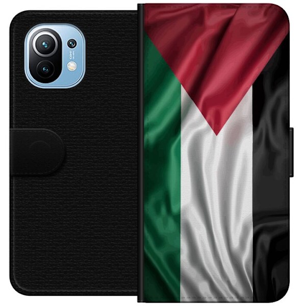 Xiaomi Mi 11 Tegnebogsetui Palestinaflaget – ikonisk frihedssymbol i rød, sort, hvid og grøn