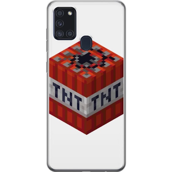 Samsung Galaxy A21s Genomskinligt Skal Minecraft TNT
