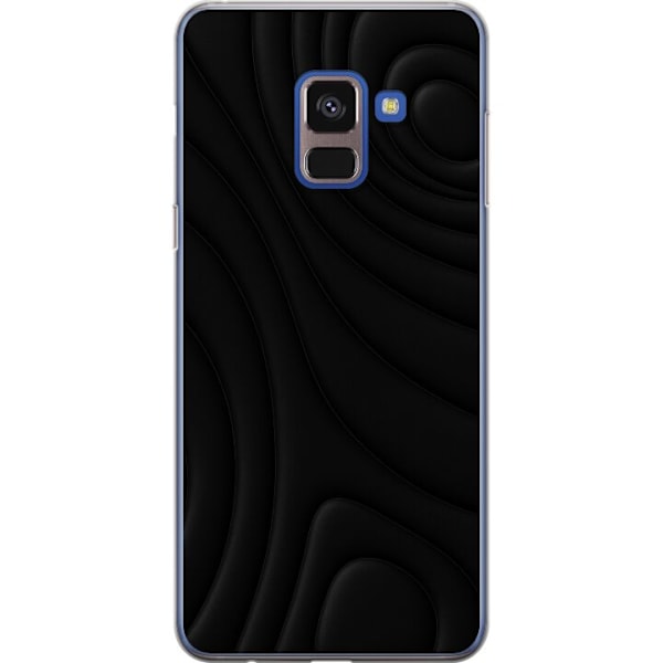 Samsung Galaxy A8 (2018) Läpinäkyvä kuori Tummat Aallot