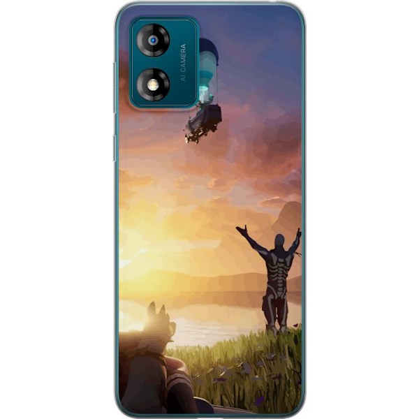 Motorola Moto E13 Gennemsigtig cover Fortnite