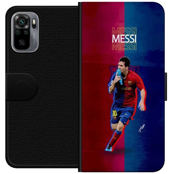 Xiaomi Redmi Note 10S Tegnebogsetui Messi