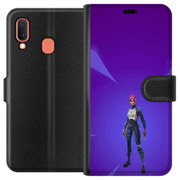 Samsung Galaxy A20e Lommeboketui Fortnite - Brite Bomber