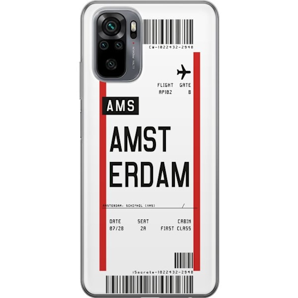 Xiaomi Redmi Note 10S Gennemsigtig cover Amsterdam