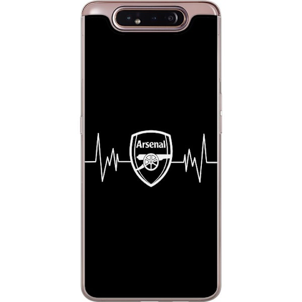 Samsung Galaxy A80 Läpinäkyvä kuori Arsenal