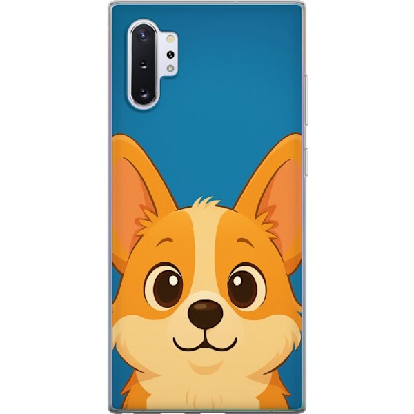 Samsung Galaxy Note10+ Genomskinligt Skal Hello Corgi