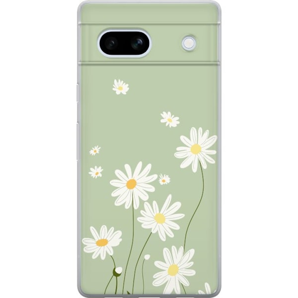 Google Pixel 7a Läpinäkyvä kuori Papukaijanpaparit - kukall