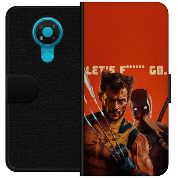 Nokia 3.4 Tegnebogsetui Deadpool & Wolverine