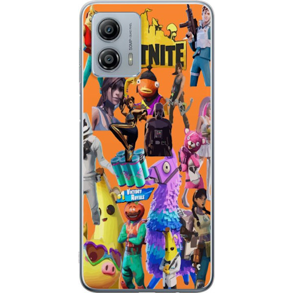 Motorola Moto G53 Gennemsigtig cover Fortnite