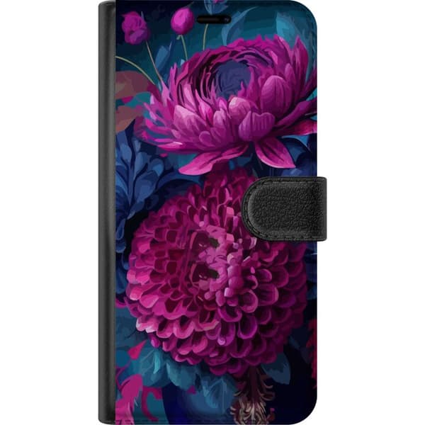 Kompatibelt Plånboksfodral till Apple iPhone 16 Pro Blommor
