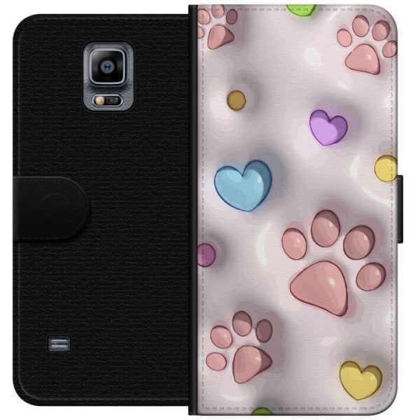 Samsung Galaxy Note 4 Lommeboketui Fluffy Pfoten