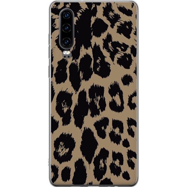 Huawei P30 Gennemsigtig cover Leopard