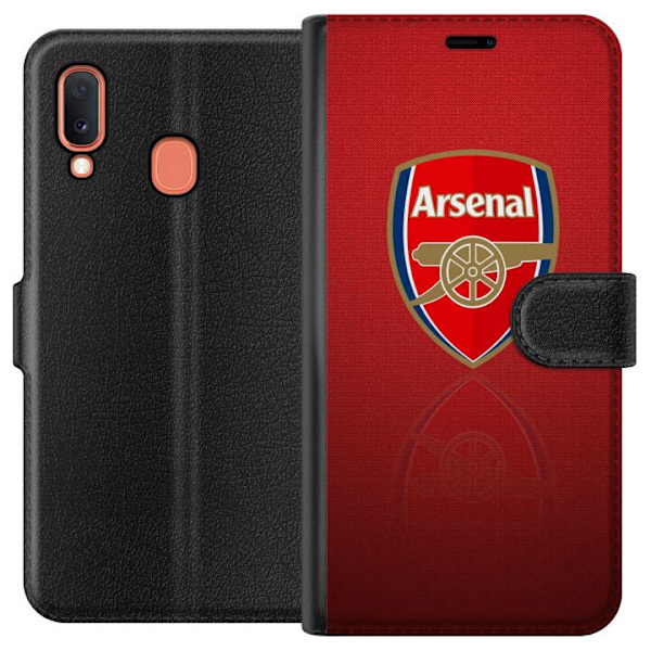 Samsung Galaxy A20e Tegnebogsetui Arsenal