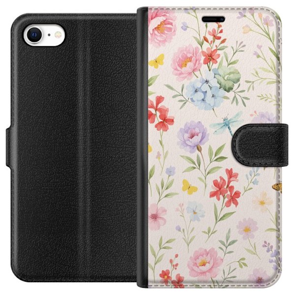 Apple iPhone 6 Tegnebogsetui Blomster