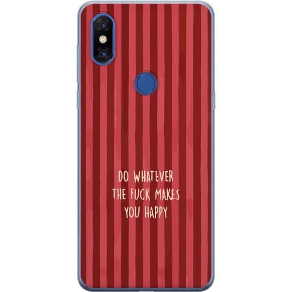 Kompatibelt Mobildeksel til Xiaomi Mi Mix 3 Gör det som gör dig glad rød