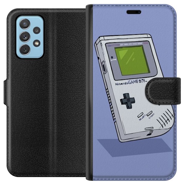 Samsung Galaxy A52 5G Lompakkokotelo Game Boy Violetti