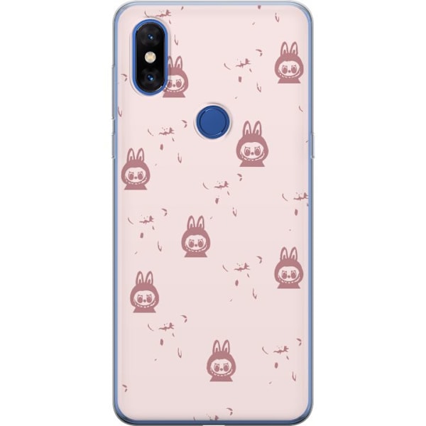 Xiaomi Mi Mix 3 Läpinäkyvä kuori Labubu Neon Pop - Neonvärinen pop art hirviö