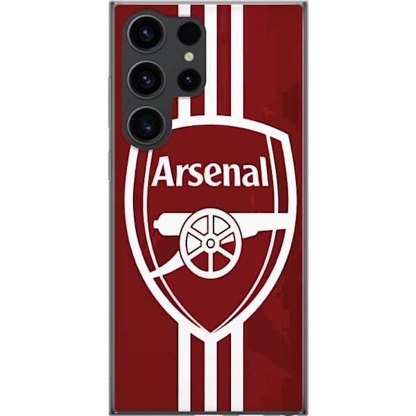 Samsung Galaxy S24 Ultra Läpinäkyvä kuori Arsenal