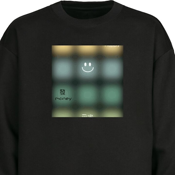 Sweatshirt for Voksen | Klassisk Collegegenser Humør svart L