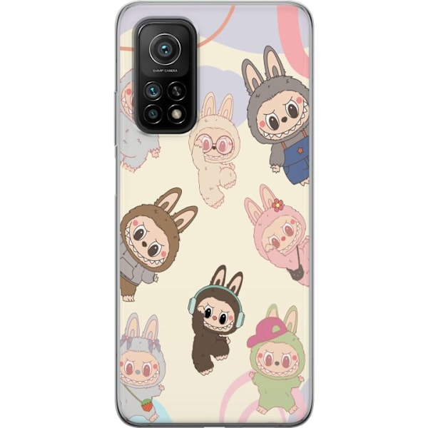 Xiaomi Mi 10T 5G Läpinäkyvä kuori Labubu Pop Mart Kokoelma Motiivi Figuuri Kokoelma Suunnittelu Suosittu Taidelelu Pop Mart Luova Graafinen