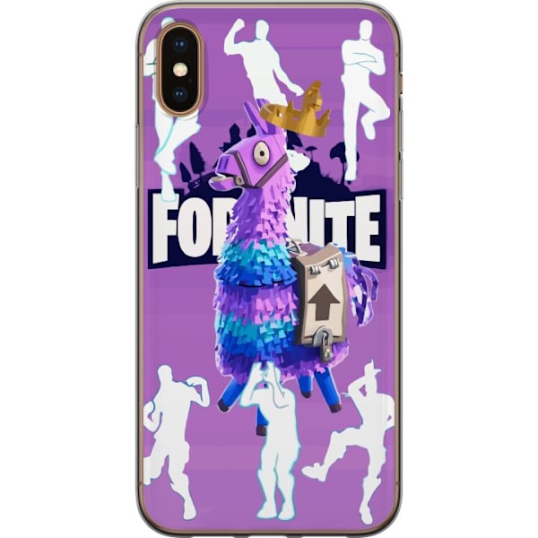 Apple iPhone XS Läpinäkyvä kuori Fortnite