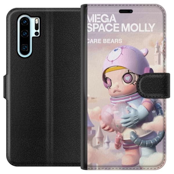 Kompatibel Tegnebogsetui til Huawei P30 Pro Mega Space Molly Care Bears Series - Share Bear Edition