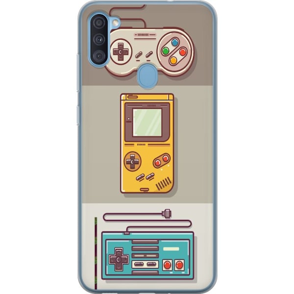 Samsung Galaxy A11 Gennemsigtig cover Nintendo Retro