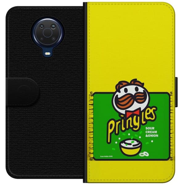 Kompatibelt Plånboksfodral till Nokia G20 Pringles gul