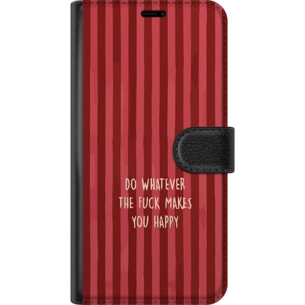 Kompatibelt Plånboksfodral till Xiaomi Redmi Note 9 Gör det som gör dig glad röd