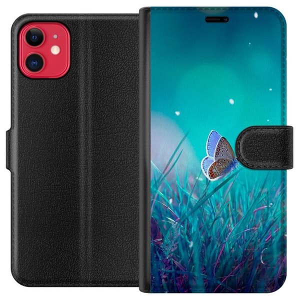 Kompatibel Tegnebogsetui til Apple iPhone 11 Magisk Sommerfugl