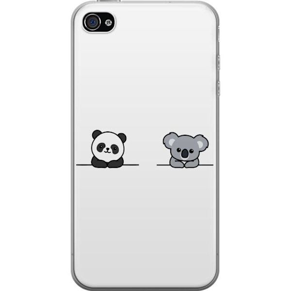 Apple iPhone 4s Gennemsigtig cover Panda Koala