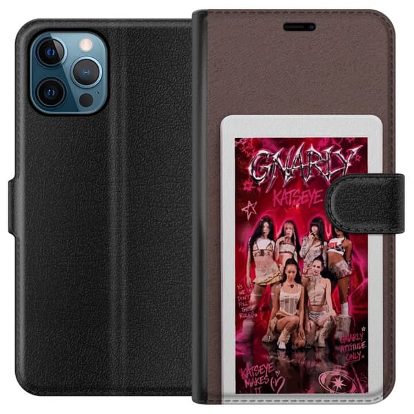 Kompatibelt Plånboksfodral till Apple iPhone 12 Pro Max KATSEYE rosa