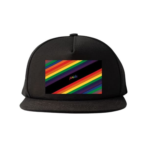 Snapback-lue svart one size