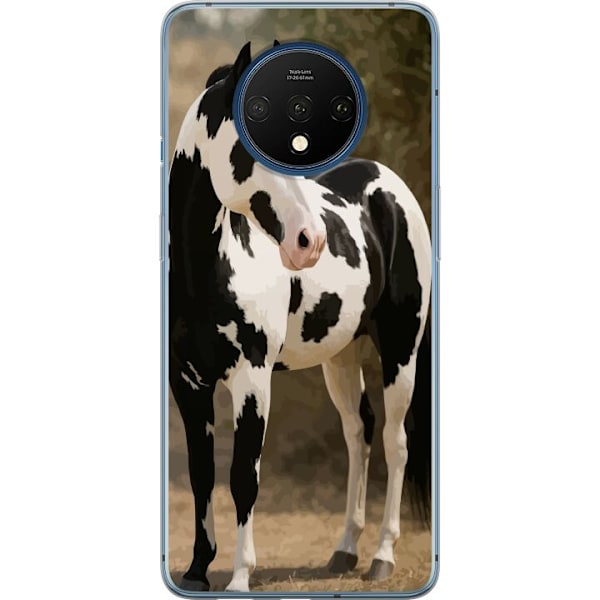 OnePlus 7T Läpinäkyvä kuori Kaunis Hevonen - elegantti hevonen kuva-aihe