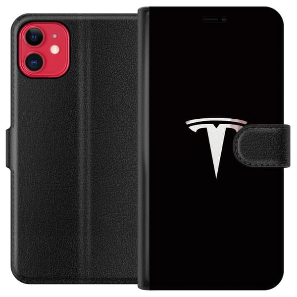 Kompatibel Tegnebogsetui til Apple iPhone 11 Tesla