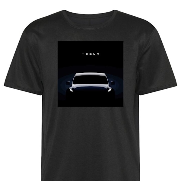 Trænings T-shirt | Sport T-shirt til Voksen Tesla sort 3X-Large