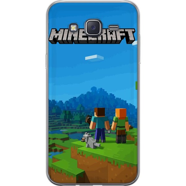 Samsung Galaxy J5 Läpinäkyvä kuori Minecraft Key Art