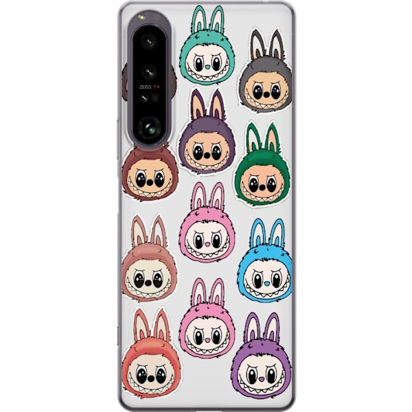Sony Xperia 1 IV Läpinäkyvä kuori Labubu Macaron Monster -